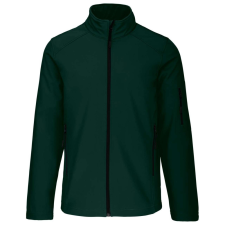 KARIBAN Férfi 3 rétegű softshell dzseki, Kariban KA401, Bottle Green-L férfi kabát, dzseki