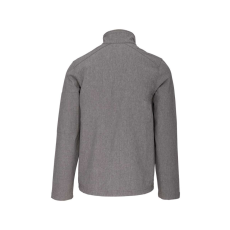 KARIBAN Férfi 3 rétegű softshell dzseki, Kariban KA401, Marl Grey-M