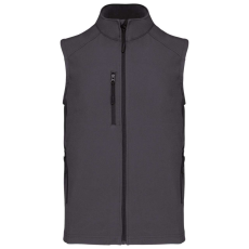 KARIBAN Férfi 3 rétegű softshell mellény, Kariban KA403, Titanium-2XL