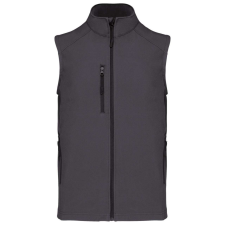 KARIBAN Férfi 3 rétegű softshell mellény, Kariban KA403, Titanium-4XL férfi mellény
