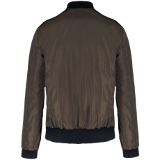 KARIBAN Férfi bélelt dzseki, ujján zsebbel, Kariban KA6122, Deep Khaki-3XL