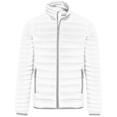 KARIBAN Férfi bélelt meleg és ultrakönnyű kabát , Kariban KA6120, White-2XL