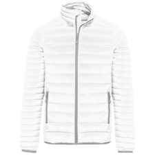 KARIBAN Férfi bélelt meleg és ultrakönnyű kabát , Kariban KA6120, White-XL férfi kabát, dzseki