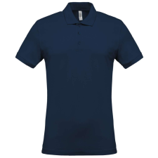 KARIBAN Férfi galléros piké póló, rövid ujjú, Kariban KA254, Navy-2XL férfi póló