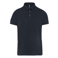 KARIBAN Férfi galléros rövid ujjú jersey póló, Kariban KA262, Navy-S férfi póló