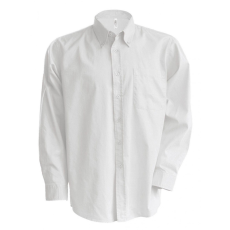 KARIBAN Férfi ing Kariban KA533 Men'S Long-Sleeved Oxford Shirt -2XL, White