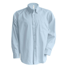 KARIBAN Férfi ing Kariban KA533 Men'S Long-Sleeved Oxford Shirt -6XL, Oxford Blue