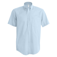 KARIBAN Férfi ing Kariban KA535 Men'S Short-Sleeved Oxford Shirt -4XL, Oxford Blue