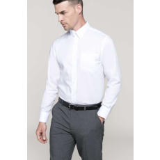 KARIBAN Férfi ing Kariban KA537 Long-Sleeved non-Iron Shirt -3XL, White