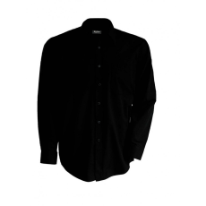 KARIBAN Férfi ing Kariban KA541 Men'S Long-Sleeved Cotton poplin Shirt -2XL, Black