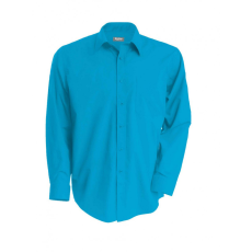KARIBAN Férfi ing Kariban KA545 Jofrey > Long-Sleeved Shirt -4XL, Bright Turquoise