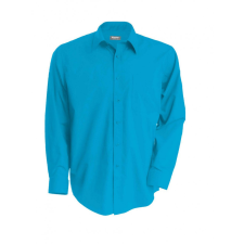 KARIBAN Férfi ing Kariban KA545 Jofrey &gt; Long-Sleeved Shirt -L, Bright Turquoise férfi ing