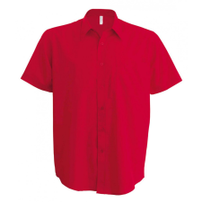 KARIBAN Férfi ing Kariban KA551 Ace - Short-Sleeved Shirt -4XL, Classic Red férfi ing