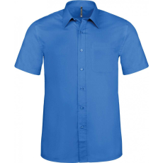 KARIBAN Férfi ing Kariban KA551 Ace - Short-Sleeved Shirt -4XL, Light Royal Blue