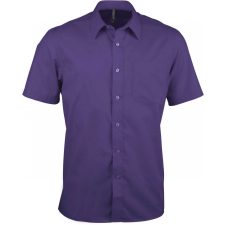KARIBAN Férfi ing Kariban KA551 Ace - Short-Sleeved Shirt -6XL, Purple férfi ing