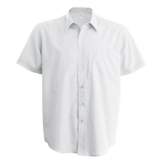 KARIBAN Férfi ing Kariban KA551 Ace - Short-Sleeved Shirt -6XL, White