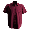 KARIBAN Férfi ing Kariban KA551 Ace - Short-Sleeved Shirt -M, Wine