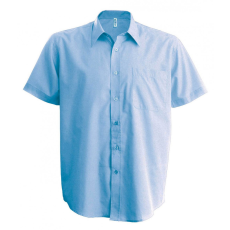 KARIBAN Férfi ing Kariban KA551 Ace - Short-Sleeved Shirt -S, Bright Sky