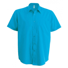 KARIBAN Férfi ing Kariban KA551 Ace - Short-Sleeved Shirt -XS, Bright Turquoise férfi ing
