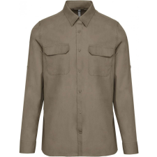 KARIBAN Férfi ing Kariban KA590 Men&#039;S Long-Sleeved Safari Shirt -L, Light Khaki férfi ing