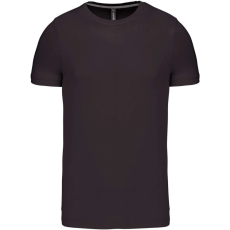 KARIBAN Férfi jersey rövid ujjú póló, Kariban KA356, Dark Grey-2XL