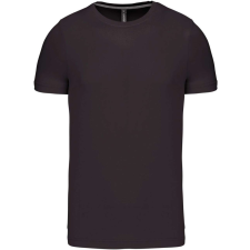 KARIBAN Férfi jersey rövid ujjú póló, Kariban KA356, Dark Grey-M férfi póló
