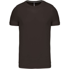 KARIBAN Férfi jersey rövid ujjú póló, Kariban KA356, Dark Khaki-3XL férfi póló