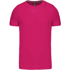 KARIBAN Férfi jersey rövid ujjú póló, Kariban KA356, Fuchsia-S férfi póló