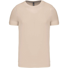 KARIBAN Férfi jersey rövid ujjú póló, Kariban KA356, Light Sand-4XL