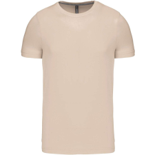 KARIBAN Férfi jersey rövid ujjú póló, Kariban KA356, Light Sand-M férfi póló
