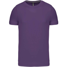 KARIBAN Férfi jersey rövid ujjú póló, Kariban KA356, Purple-XL férfi póló