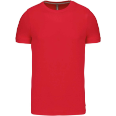 KARIBAN Férfi jersey rövid ujjú póló, Kariban KA356, Red-3XL