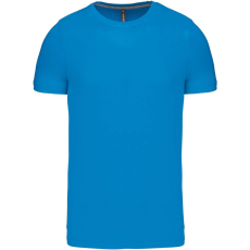 KARIBAN Férfi jersey rövid ujjú póló, Kariban KA356, Tropical Blue-2XL