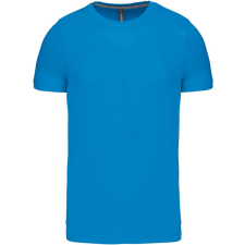 KARIBAN Férfi jersey rövid ujjú póló, Kariban KA356, Tropical Blue-M férfi póló