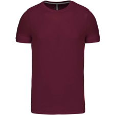KARIBAN Férfi jersey rövid ujjú póló, Kariban KA356, Wine-XL férfi póló