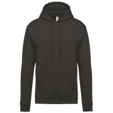 KARIBAN Férfi kapucnis pulóver, Kariban KA476, Dark Grey-S