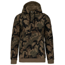 KARIBAN Férfi kapucnis pulóver, Kariban KA476, Olive Camouflage-3XL férfi pulóver, kardigán