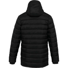 KARIBAN Férfi kapucnis steppelt kabát, Kariban KA6128, Black-M