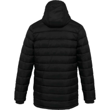 KARIBAN Férfi kapucnis steppelt kabát, Kariban KA6128, Black-XS férfi kabát, dzseki
