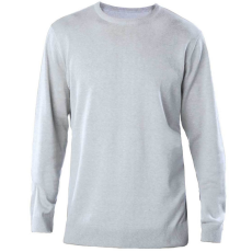 KARIBAN Férfi kereknyakú keskeny szabású pulóver, Kariban KA967, Grey Melange-2XL