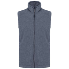 KARIBAN Férfi LUCA polár mellény, Kariban KA913, French Navy Heather-M férfi mellény