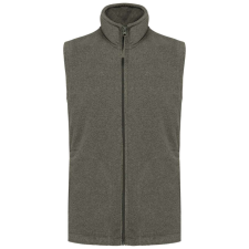 KARIBAN Férfi LUCA polár mellény, Kariban KA913, Green Marble Heather-L férfi mellény