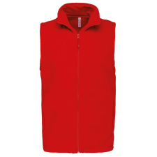 KARIBAN Férfi LUCA polár mellény, Kariban KA913, Red-3XL férfi mellény