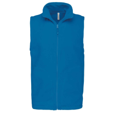 KARIBAN Férfi LUCA polár mellény, Kariban KA913, Tropical Blue-2XL férfi mellény