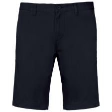 KARIBAN Férfi mosott hatású bermuda, Kariban KA750, Dark Navy-40 férfi rövidnadrág