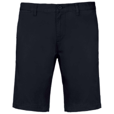 KARIBAN Férfi mosott hatású bermuda, Kariban KA750, Dark Navy-42
