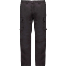 KARIBAN férfi oldalzsebes sztrecs nadrág KA744, Dark Grey-44 munkaruha