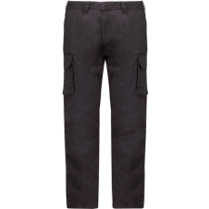 KARIBAN férfi oldalzsebes sztrecs nadrág KA744, Dark Grey-48