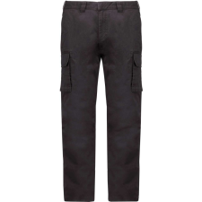 KARIBAN férfi oldalzsebes sztrecs nadrág KA744, Dark Grey-52 munkaruha
