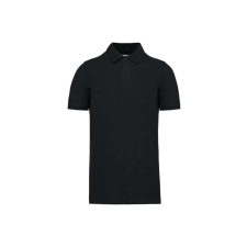 KARIBAN Férfi organikus férfi piké pamut póló, Kariban KA2025, Black-2XL férfi póló